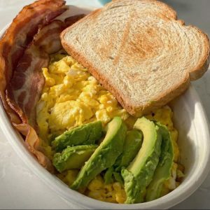 Avocado and eggs